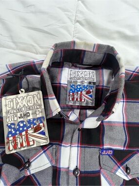 Dixxon Flannel Company JLHD Black & White Plaid Flannel Shirt
